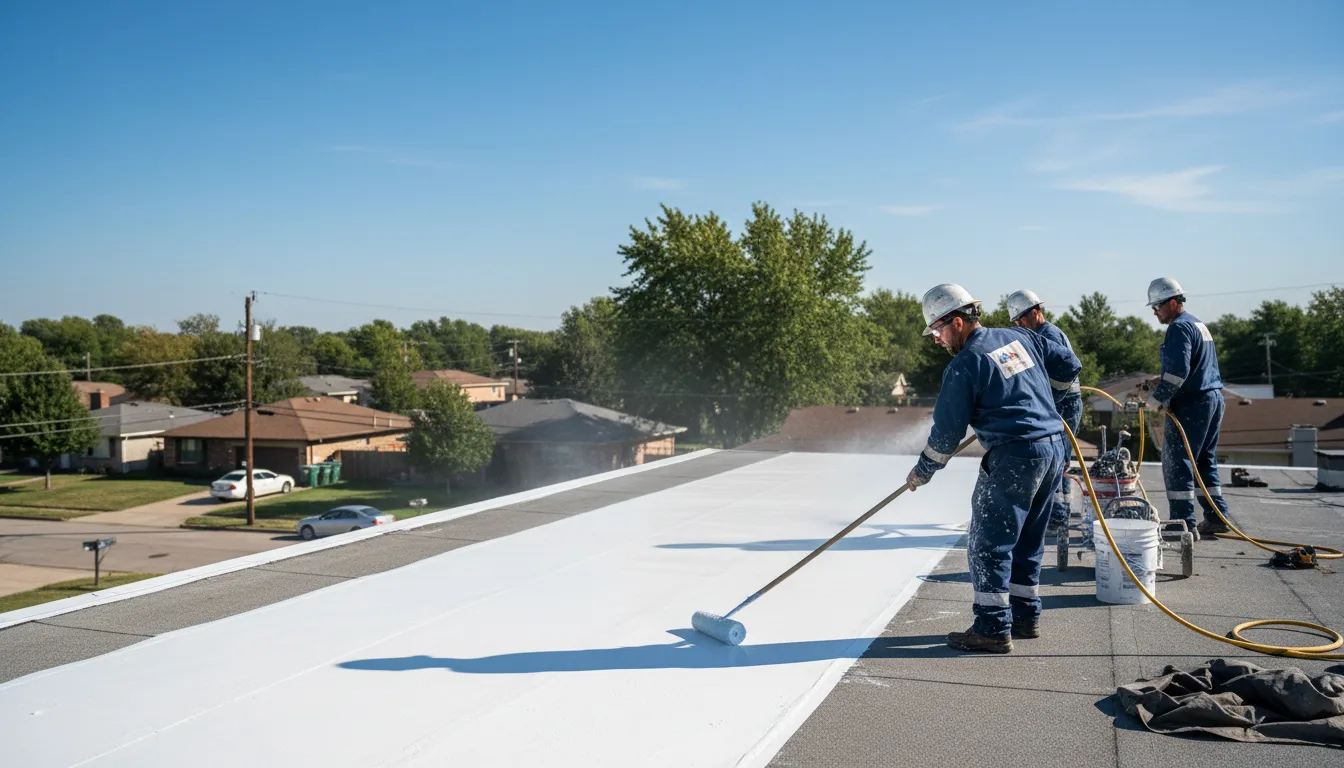Commercial roof coating in Windsor, IL near me